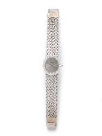 PIAGET, 18K WHITE GOLD AND DIAMOND WRISTWATCH