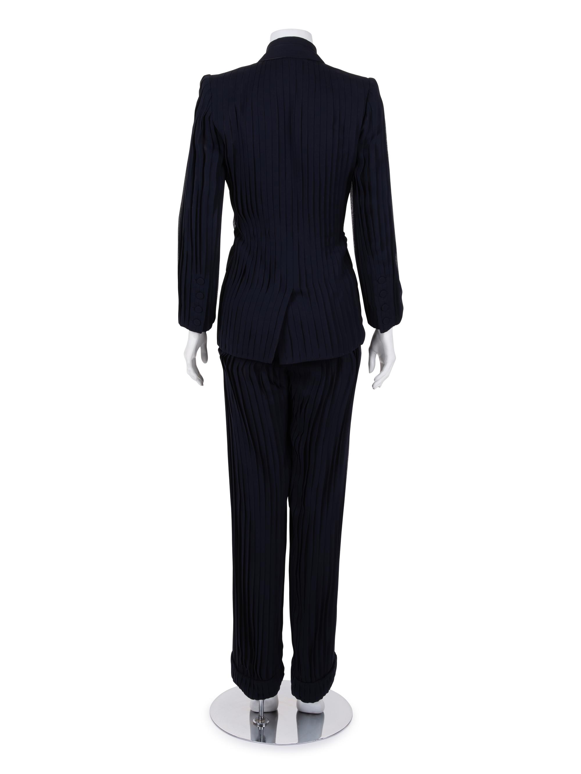 Jean Paul Gaultier Haute Couture Crepe Pant Suit, 1990-2000s