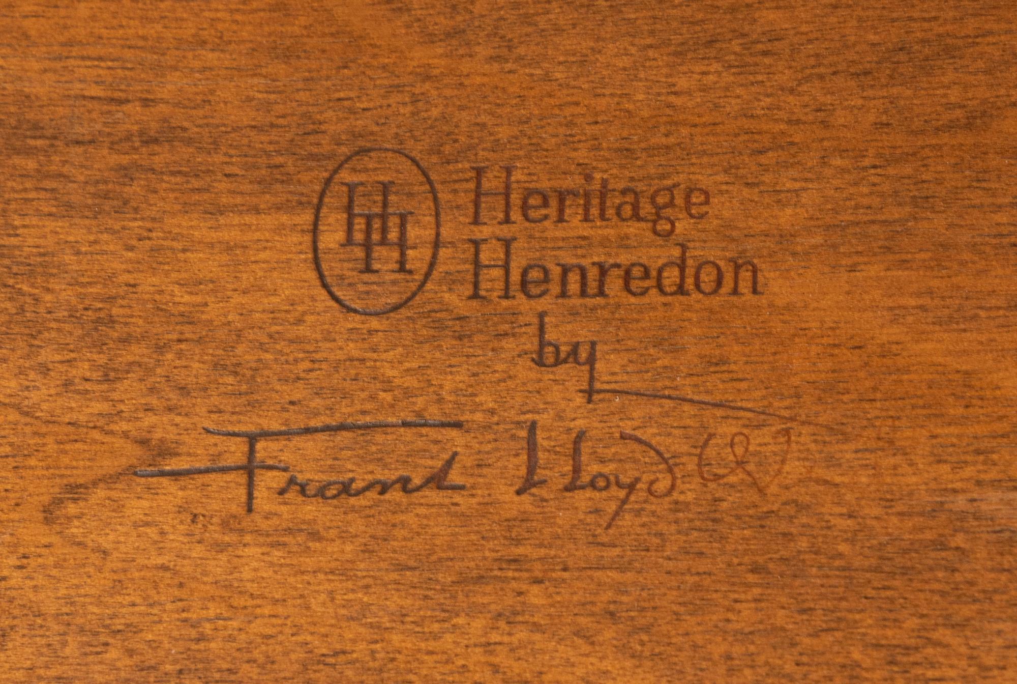 Taliesin dining table, c. 1955 Heritage Henredon USA