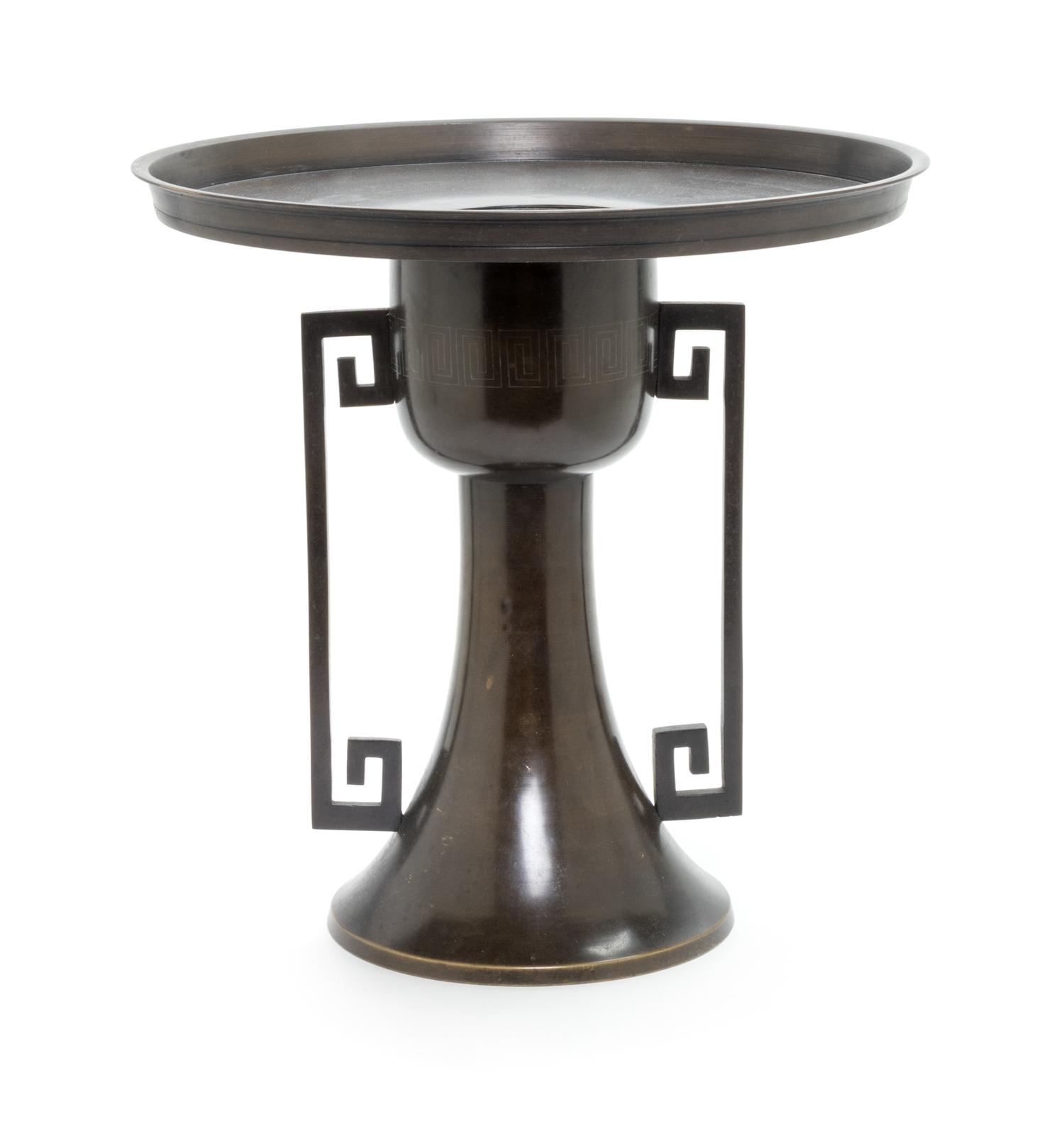A Japanese Bronze Vase, Usubata Height 10 7/8 inches. — 20TH CENTURY