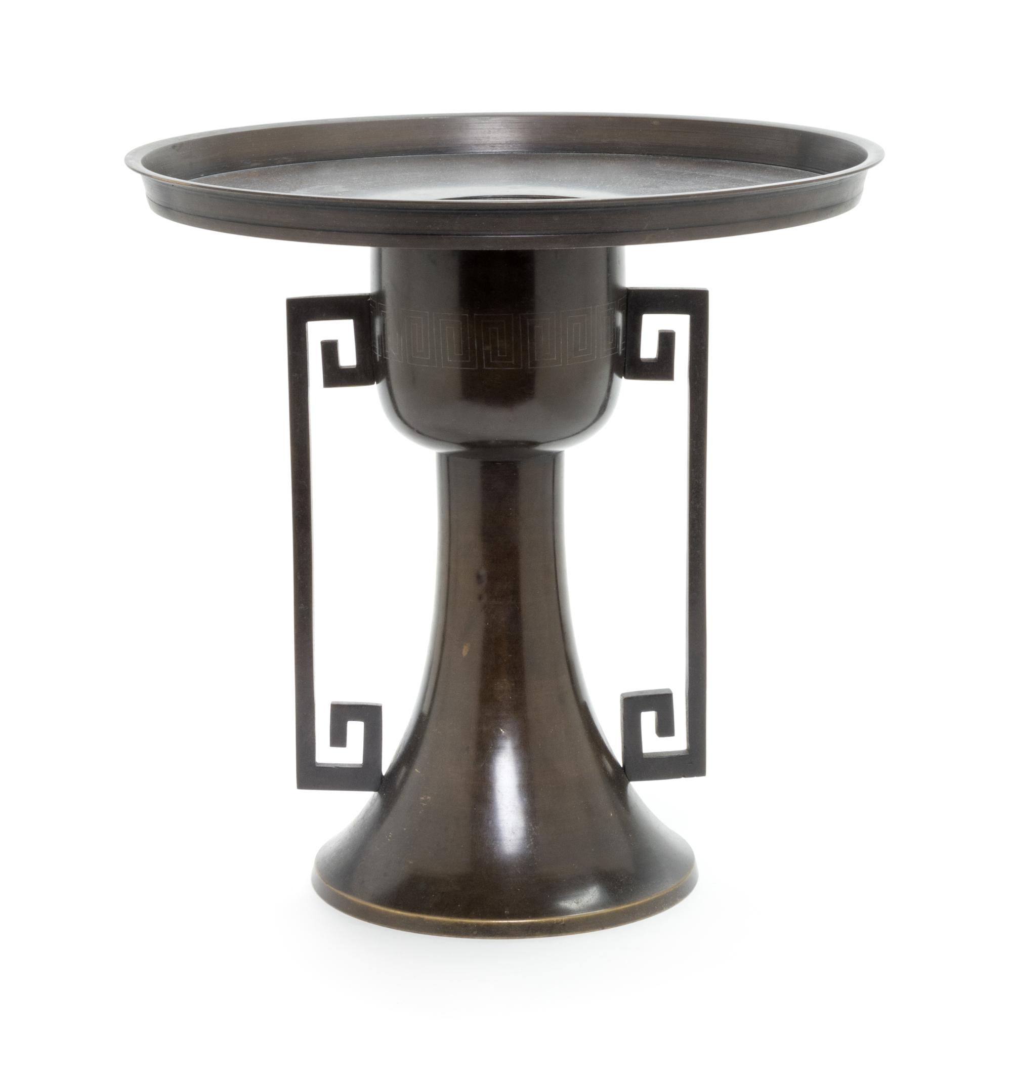 A Japanese Bronze Vase, Usubata Height 10 7/8 inches. — 20TH CENTURY