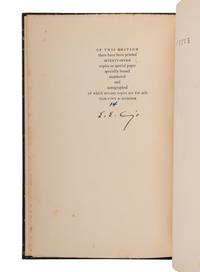 CUMMINGS, e.e. (1894-1962). Is 5 . New York: Boni & Liveright, 1926.
