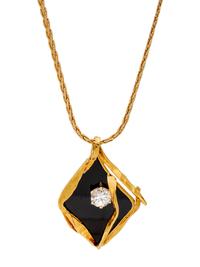 ROSS COPPELMAN, COLLECTION OF YELLOW GOLD, ONYX AND DIAMOND JEWELRY