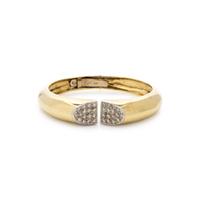 YELLOW GOLD AND DIAMOND CUFF BRACELET