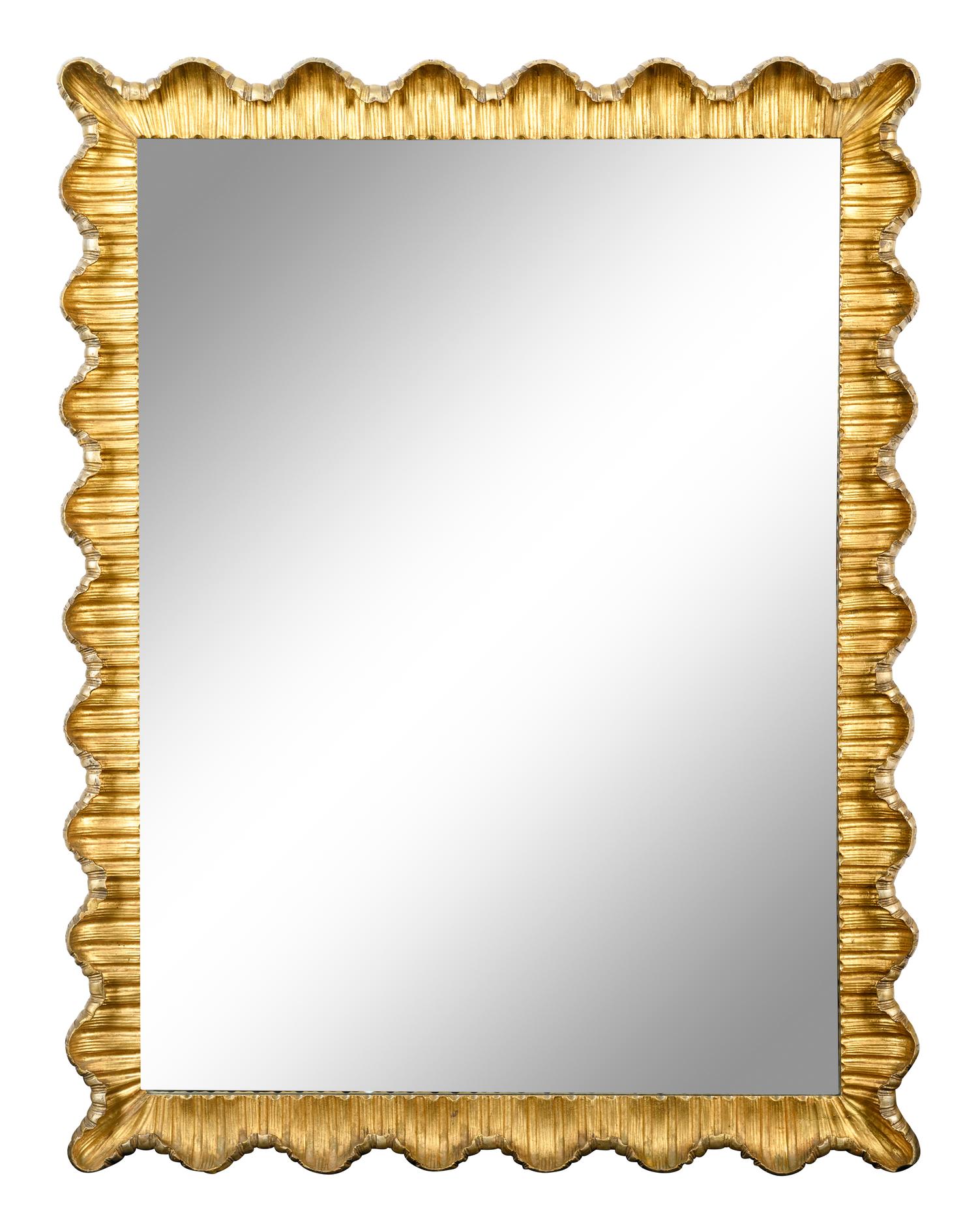 A Contemporary Giltwood Mirror
