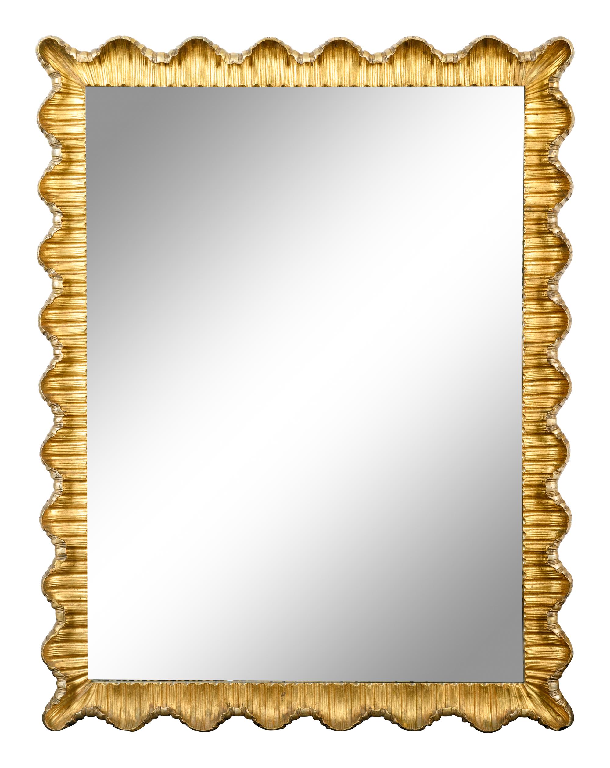 A Contemporary Giltwood Mirror