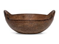 A Fine Turned and Carved Bird's Eye Burl Maple Bowl