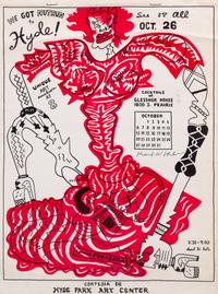 Karl Wirsum, (American, b. 1939), We Got Nuthun to Hyde! Unique Art Auction at 8/Special Fund Razor, 1974, together with The Portable H