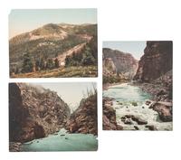 [COLORADO]. JACKSON, W.H., photographer. A group of 5 photochroms of Colorado, incl. Cripple Creek. Detroit Publishing Company, 1900-1905.