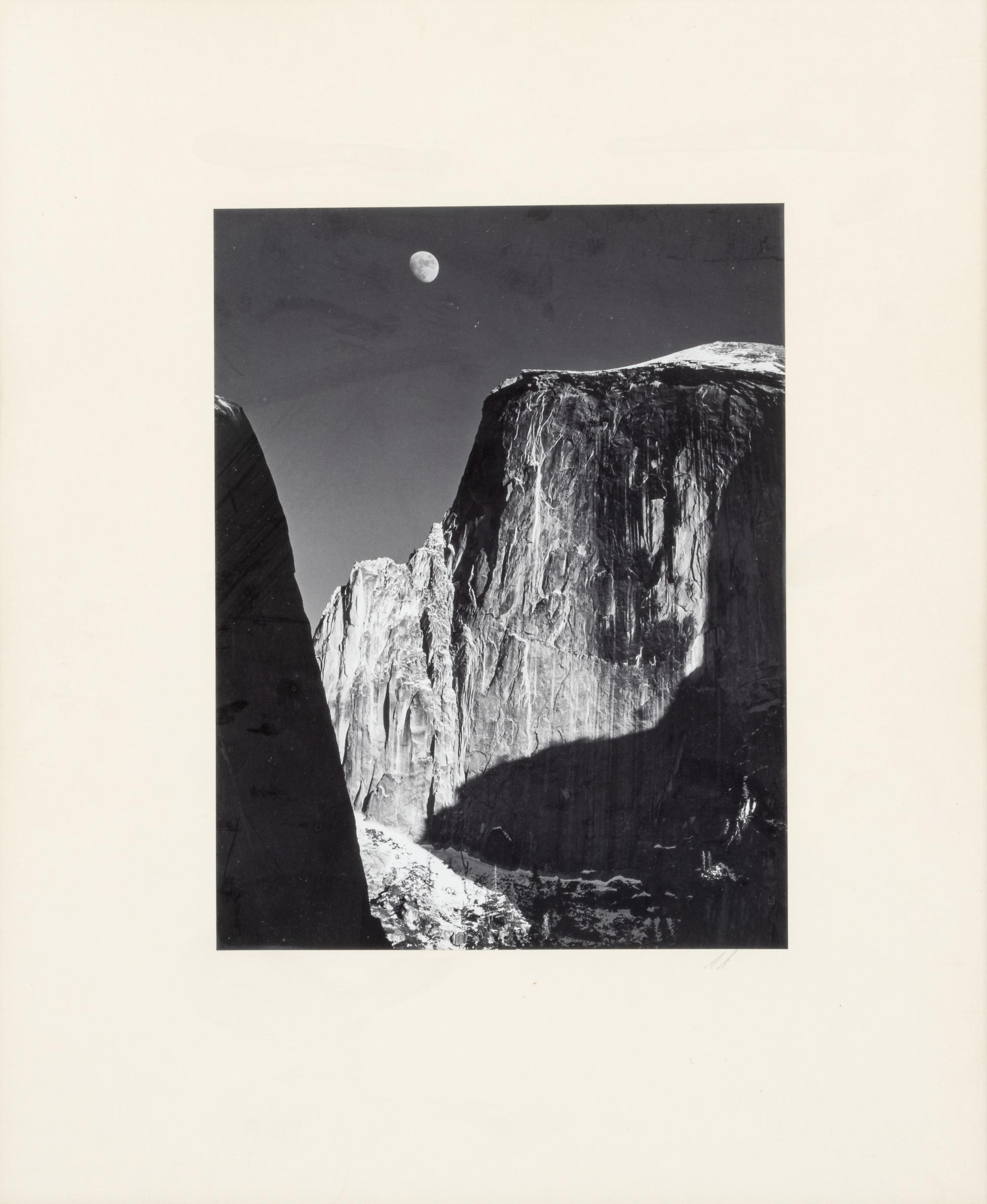 Ansel Adams (1902-1984) Moon and Half Dome, Yosemite National Park, 1960