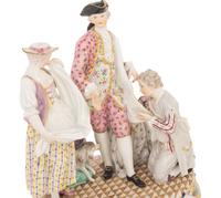 A Meissen Porcelain Figural Group of Annette et Lübin