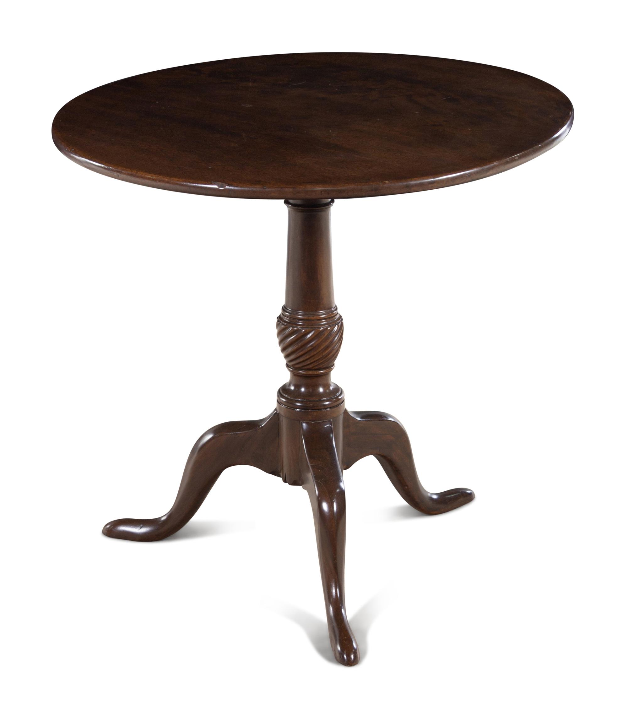 A George III Mahogany Tilt-Top Table