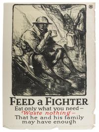 [World War I]. A group of 5 posters produced by the US Food Administration promoting food conservation, comprising: