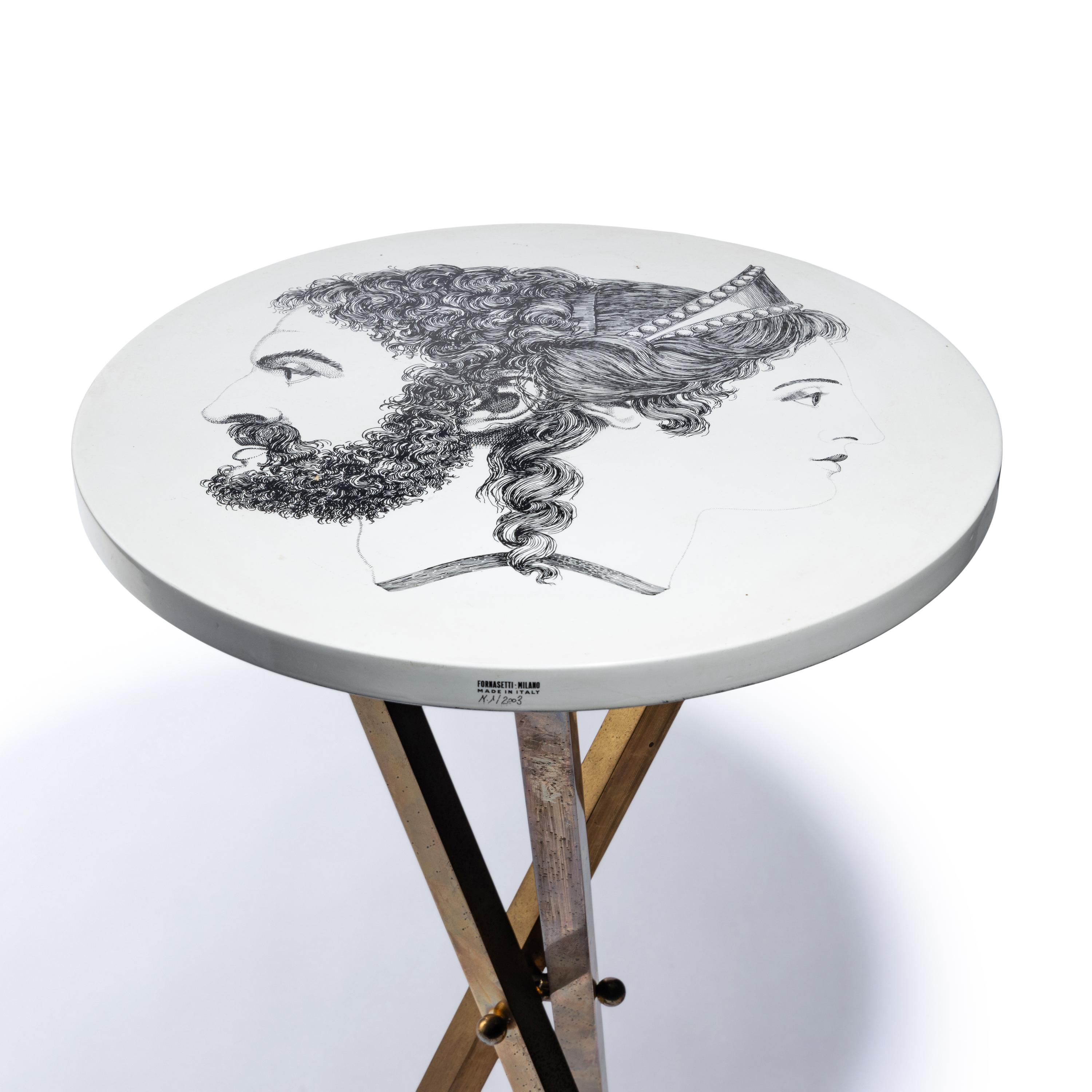 Piero Fornasetti (Italian, 1913-1988) — 'Giano Bifronte ' Side Table