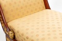 An Empire Style Gilt Bronze Mounted Mahogany Daybed