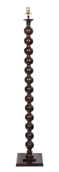 A Patinated Bronze Floor Lamp Height 65 1/2 inches. — 20TH CENTURY