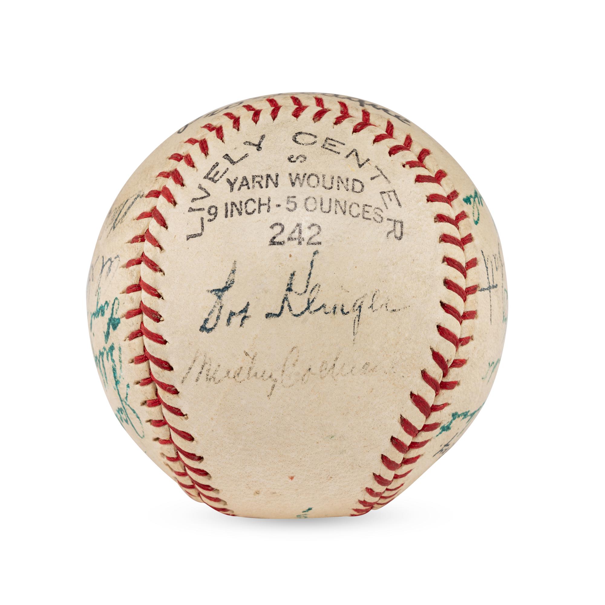 A 1940s War Bond Signed Autograph Baseball Featuring Mickey Cochrane (Beckett Authentication Services Letter of Authenticity)