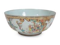 A Chinese Famille Rose Porcelain Large Punchbowl