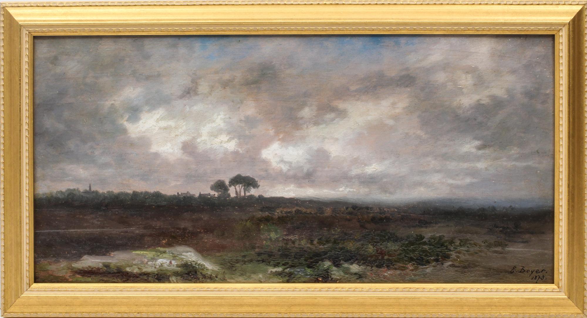E. Boyer, (French, 19th century), Environs de Guerande, 1873