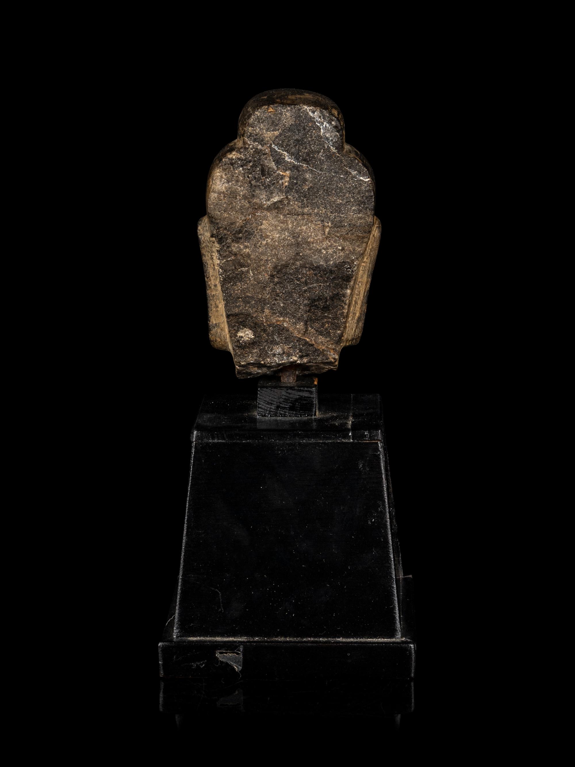 A Chinese Stone Carving of Buddha Head