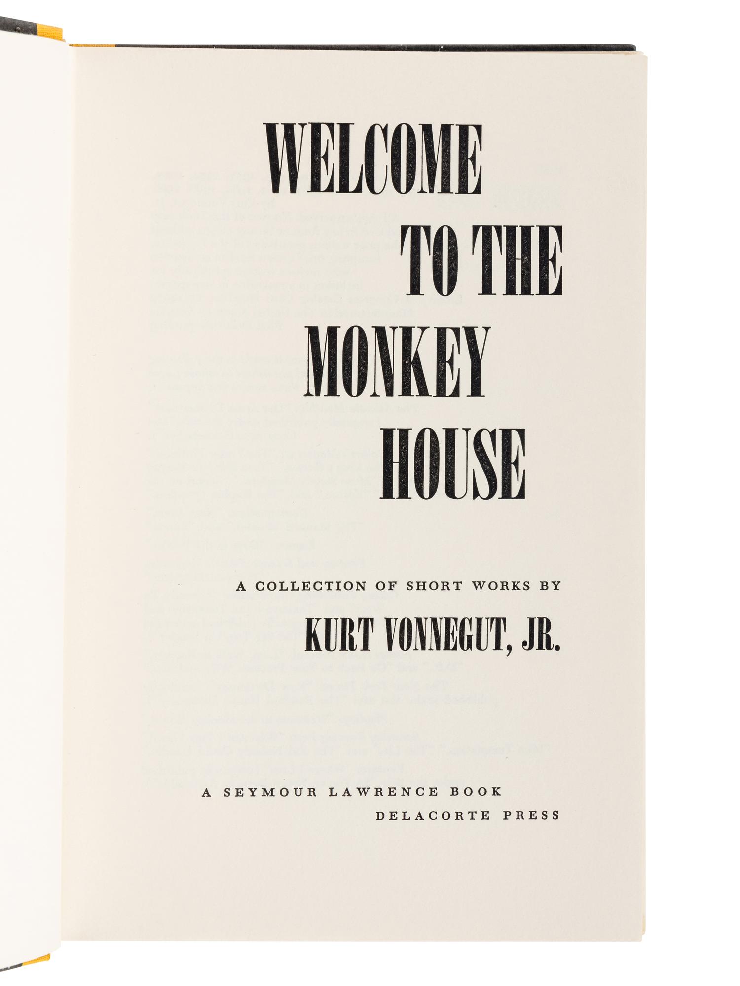VONNEGUT, Kurt, Jr. (1922-2007). A group of 4 works by Vonnegut, comprising: