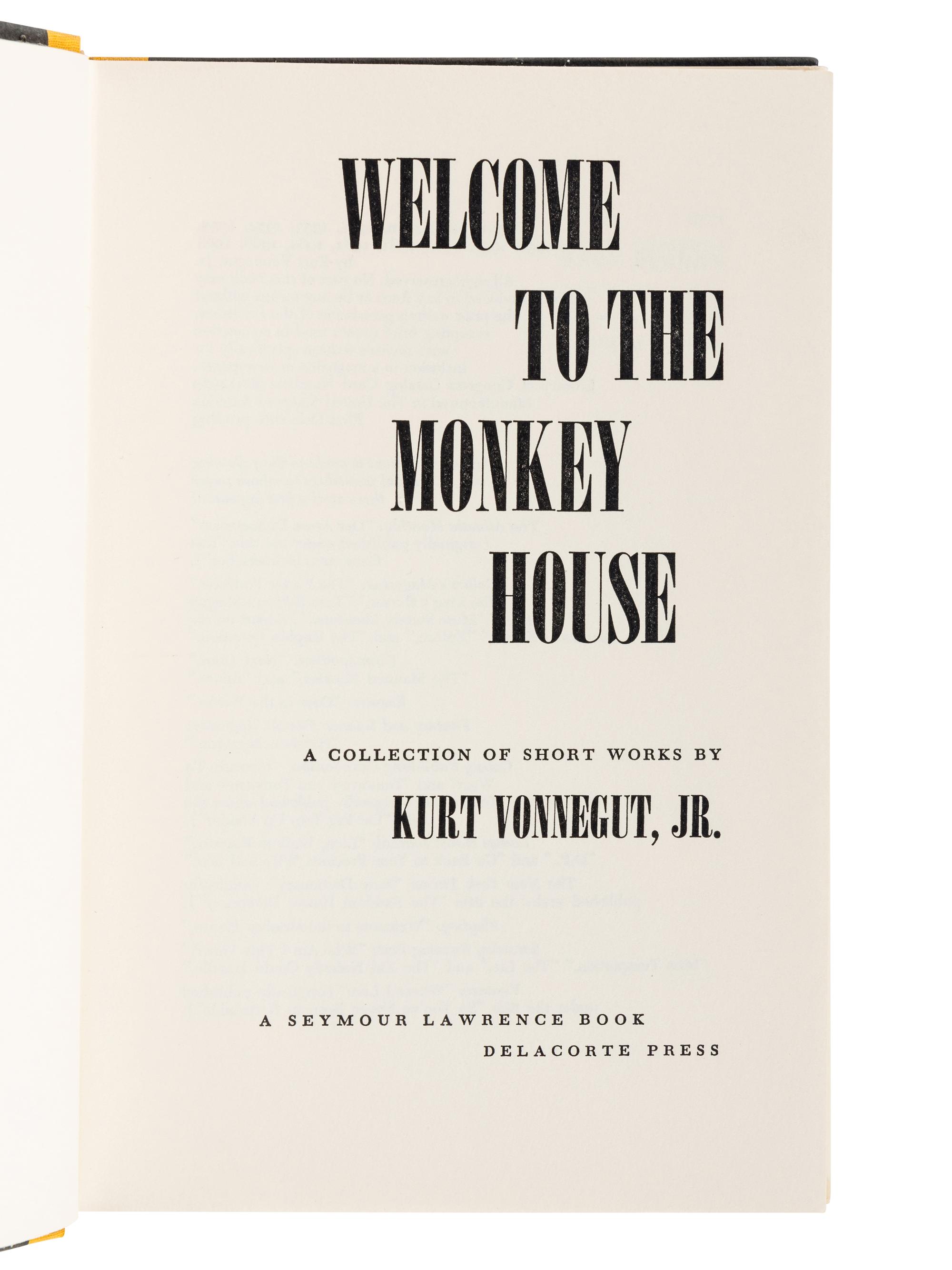 VONNEGUT, Kurt, Jr. (1922-2007). A group of 4 works by Vonnegut, comprising: