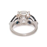 DIAMOND AND SAPPHIRE RING