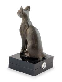 An Egyptian Bronze Seated Cat