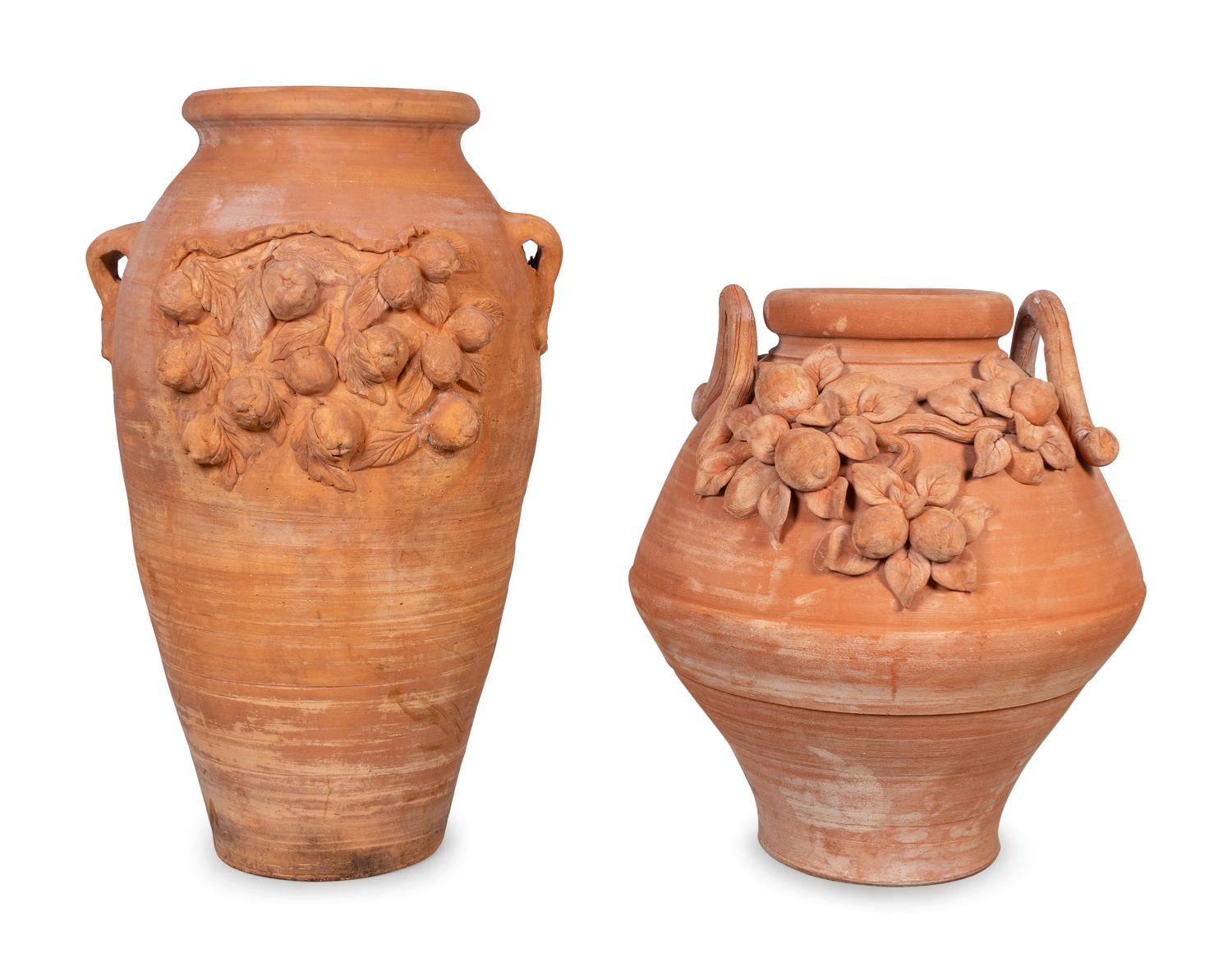 Two Italian Terracotta Urns — 20TH CENTURY