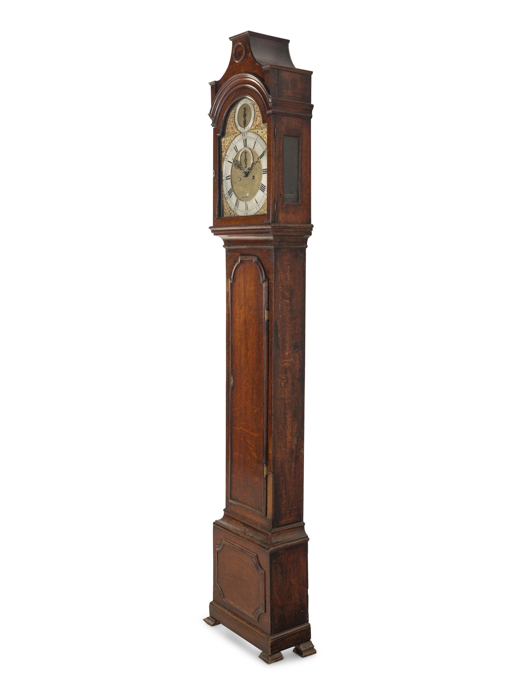A George III Oak Tall Case Clock