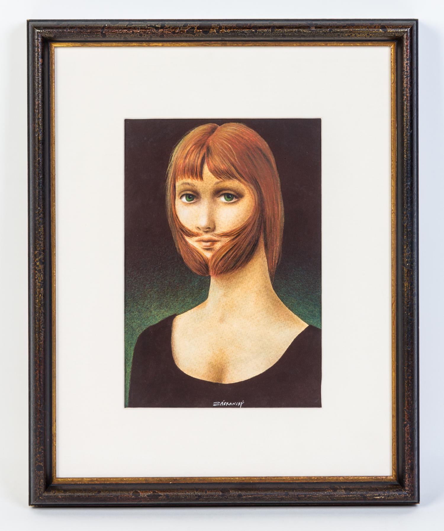 Vlasta Zabransky, (Czech, b. 1936), Portraits (two works)