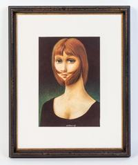 Vlasta Zabransky, (Czech, b. 1936), Portraits (two works)
