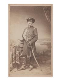 [CIVIL WAR]. CDV of Captain John Henry Howell as First Lieutenant, New York 1st Light Artillery. Utica: J.B. Smith, ca 1862.
