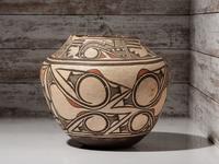 Zuni Polychrome Pottery Olla