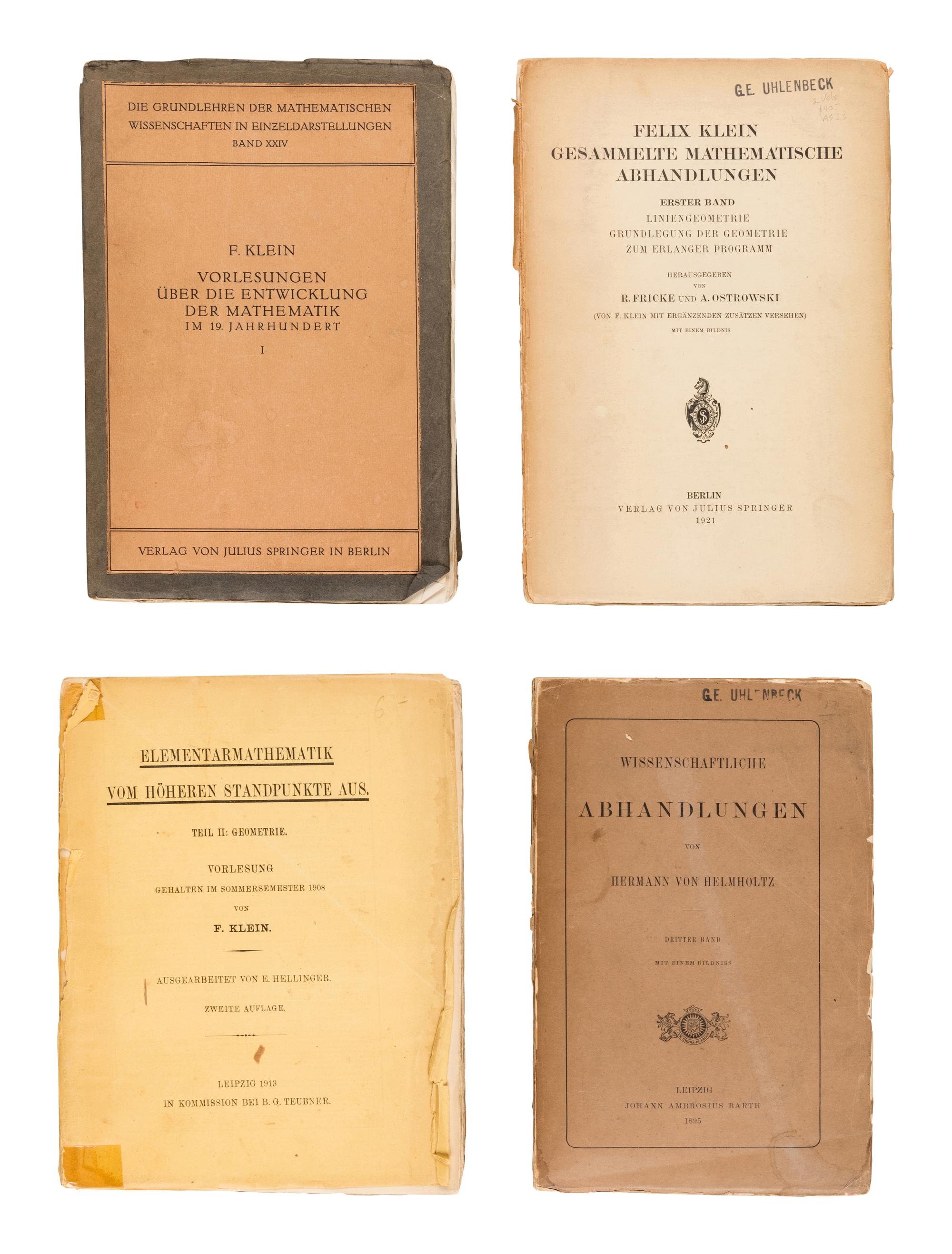 [PHYSICS] -- A group of 9 periodicals and offprints in 13 volumes, comprising: