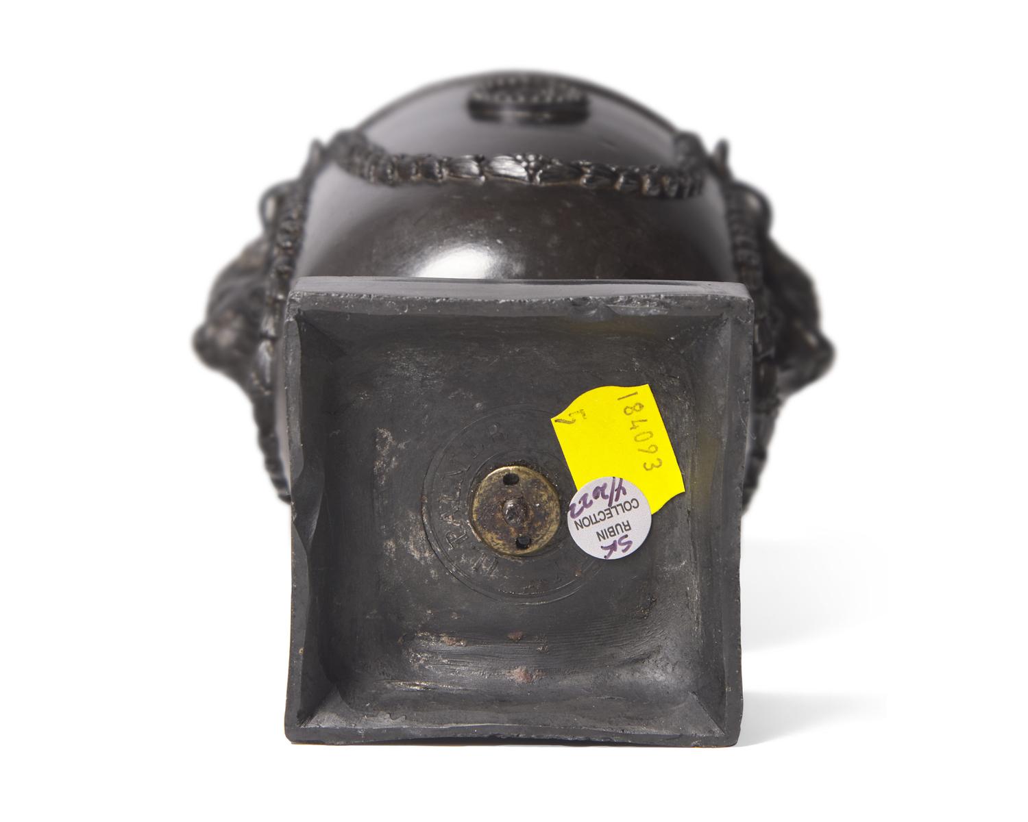 A Humphrey Palmer Black Basalt Covered Vase