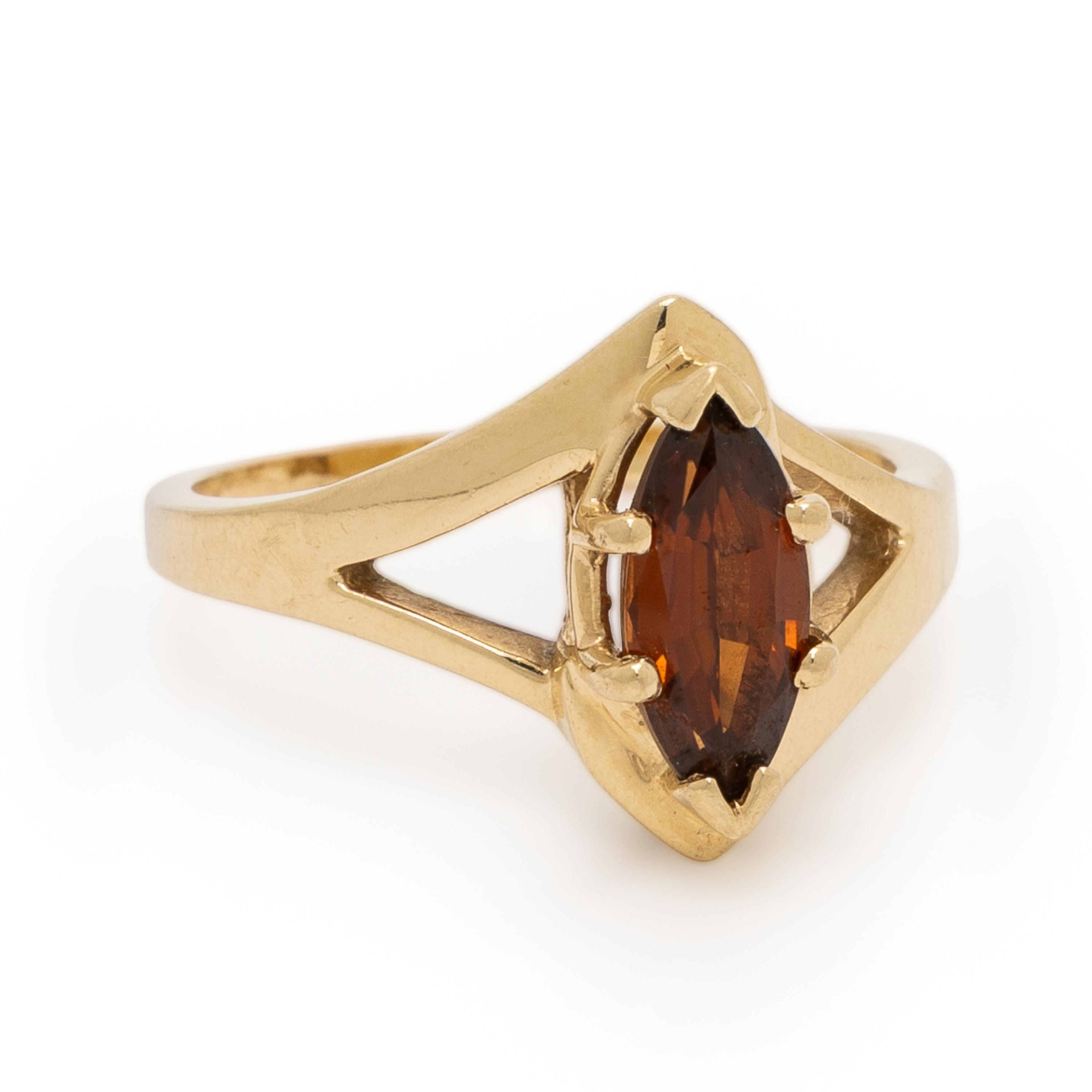 Citrine and Yellow Gold Ring