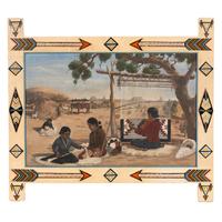 Painted Wood Frame, from Shiprock Trading Post