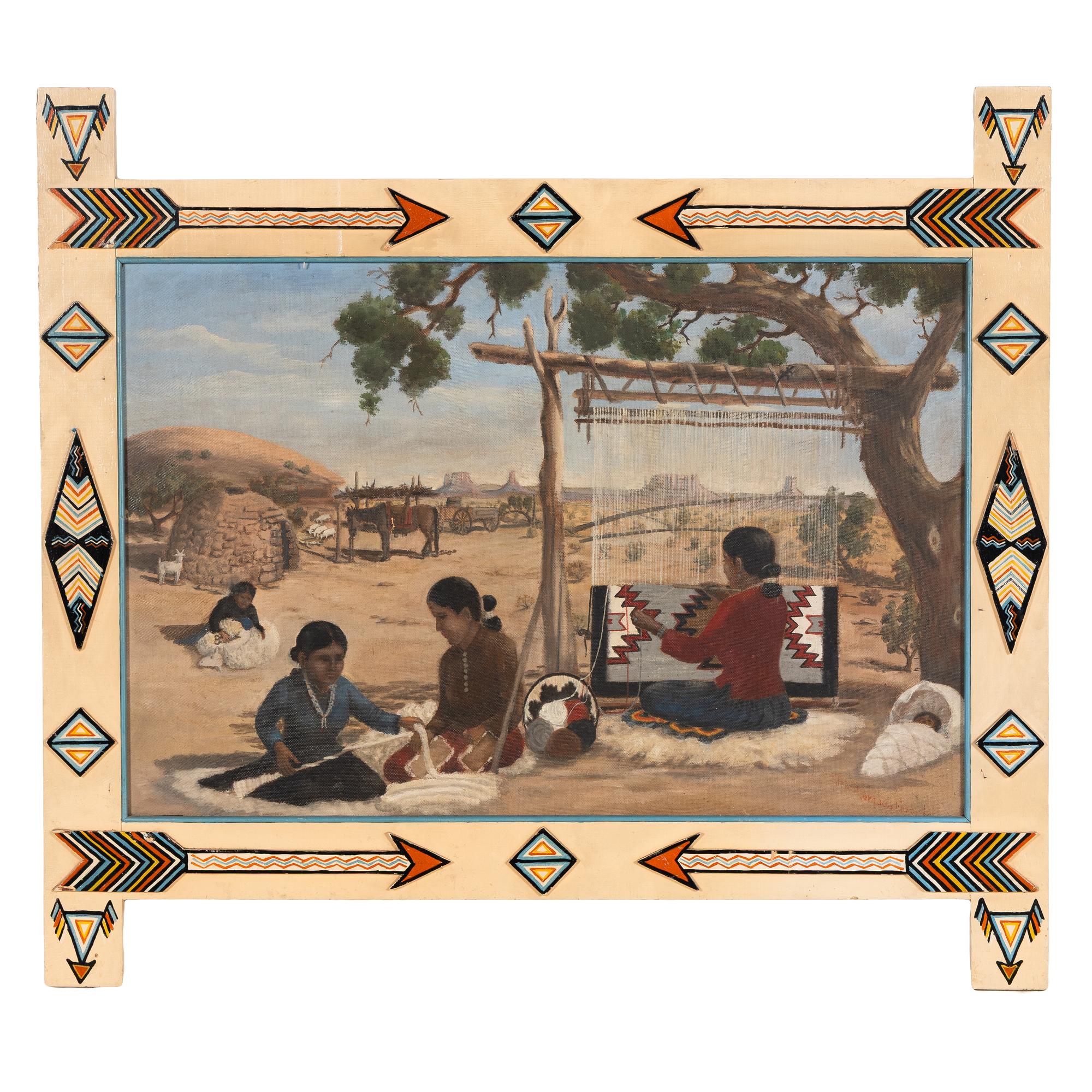 Painted Wood Frame, from Shiprock Trading Post