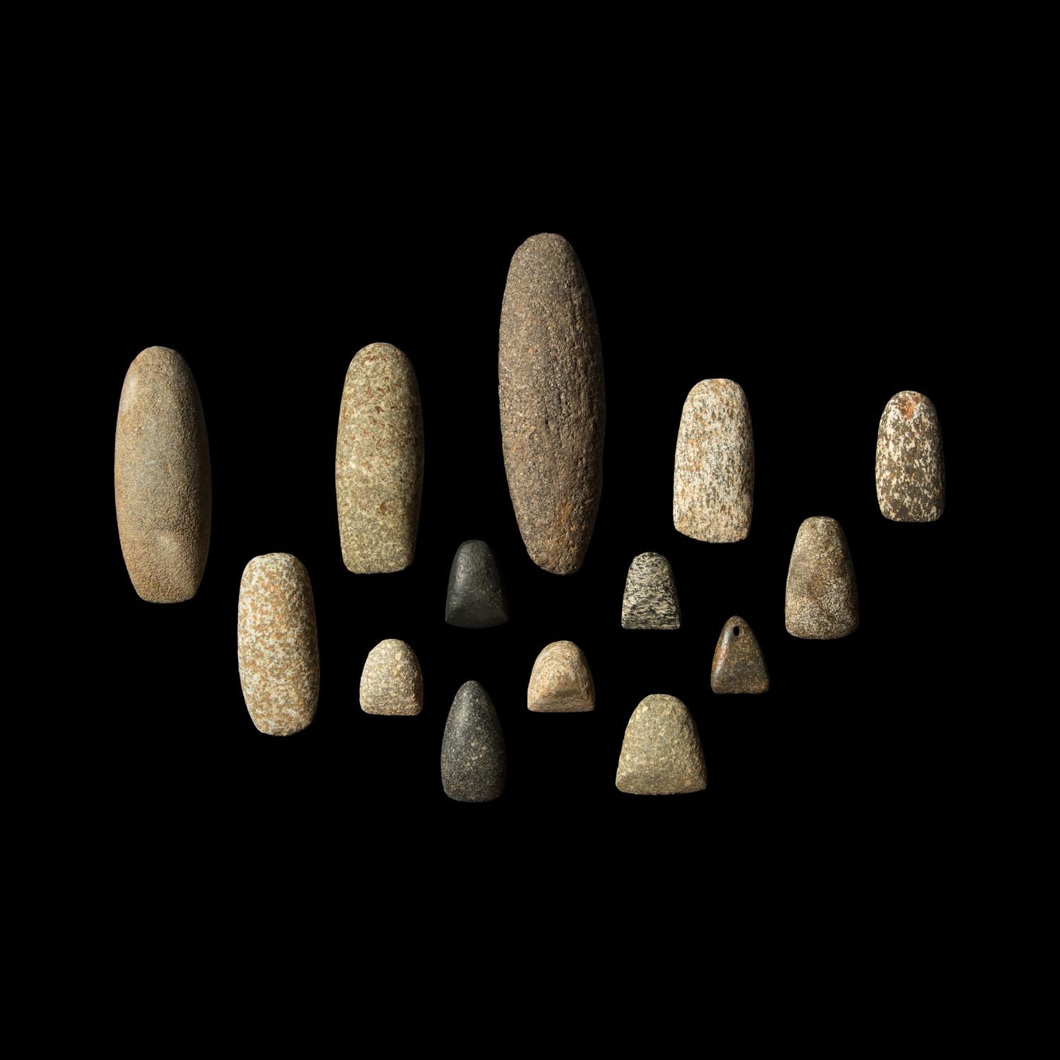 Fourteen Neolithic Stone Tools