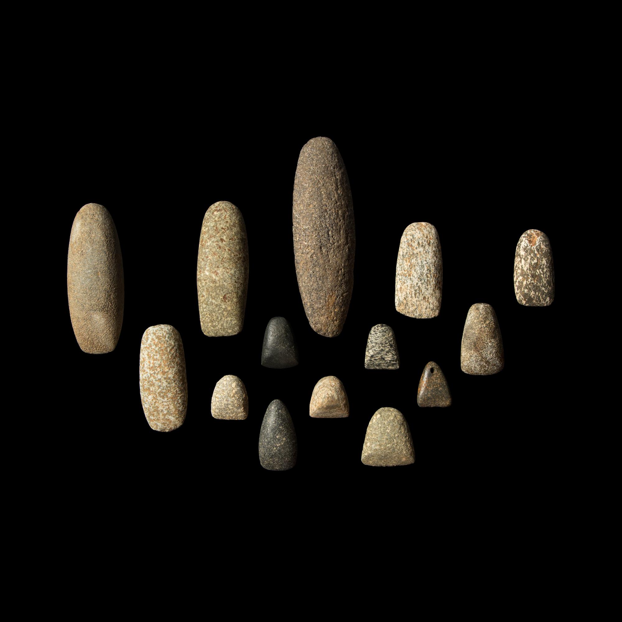 Fourteen Neolithic Stone Tools