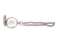 A Swiss Niello Silver Pocket Watch Made for the Russian Market