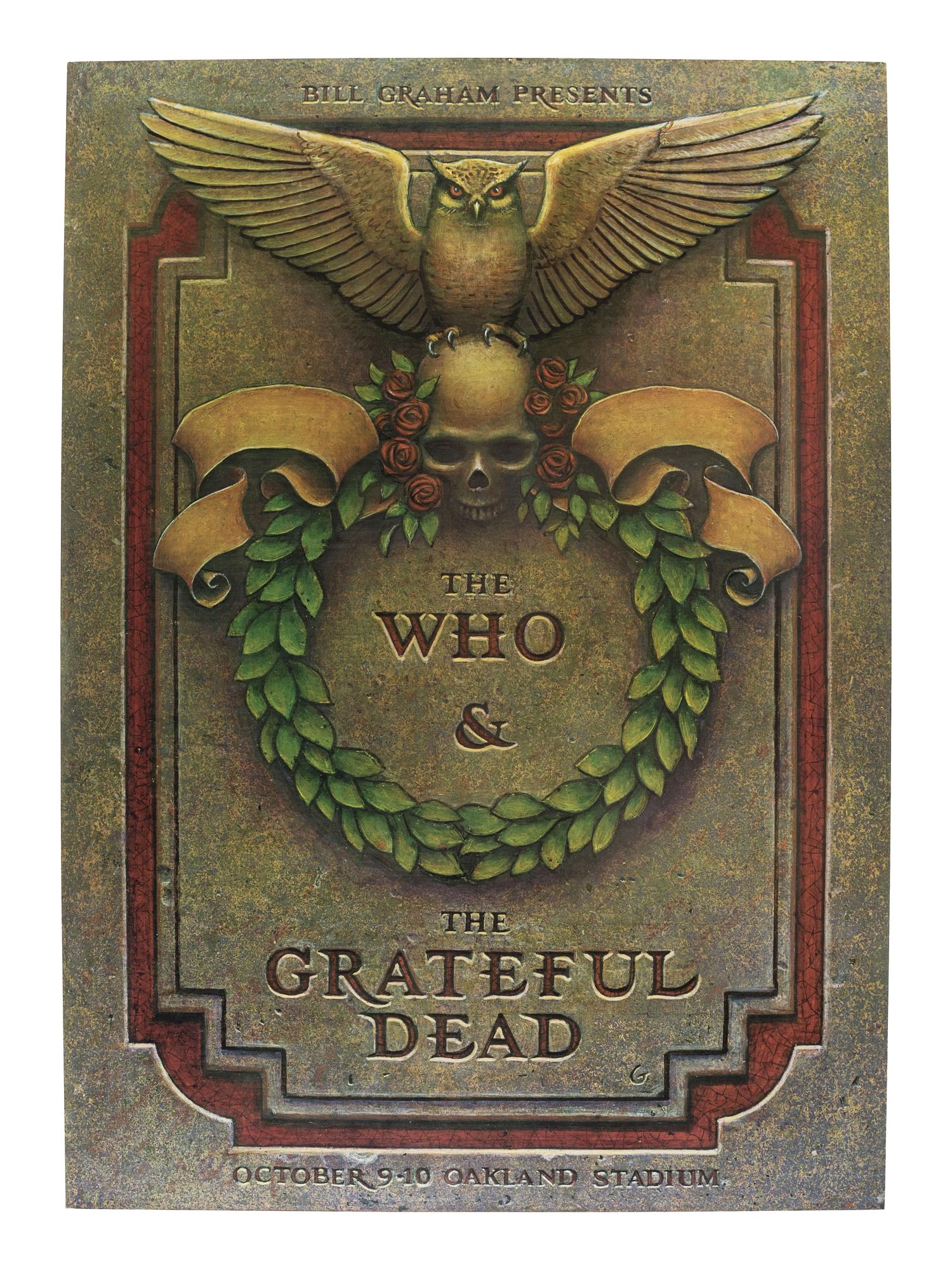 [MUSIC] -- [POSTERS]. A group of 7 posters, most promoting Grateful Dead performances, including artwork by Phillip GARRIS and Rick GRIFFIN, comprising: