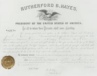 HAYES, Rutherford B. (1822-1893)