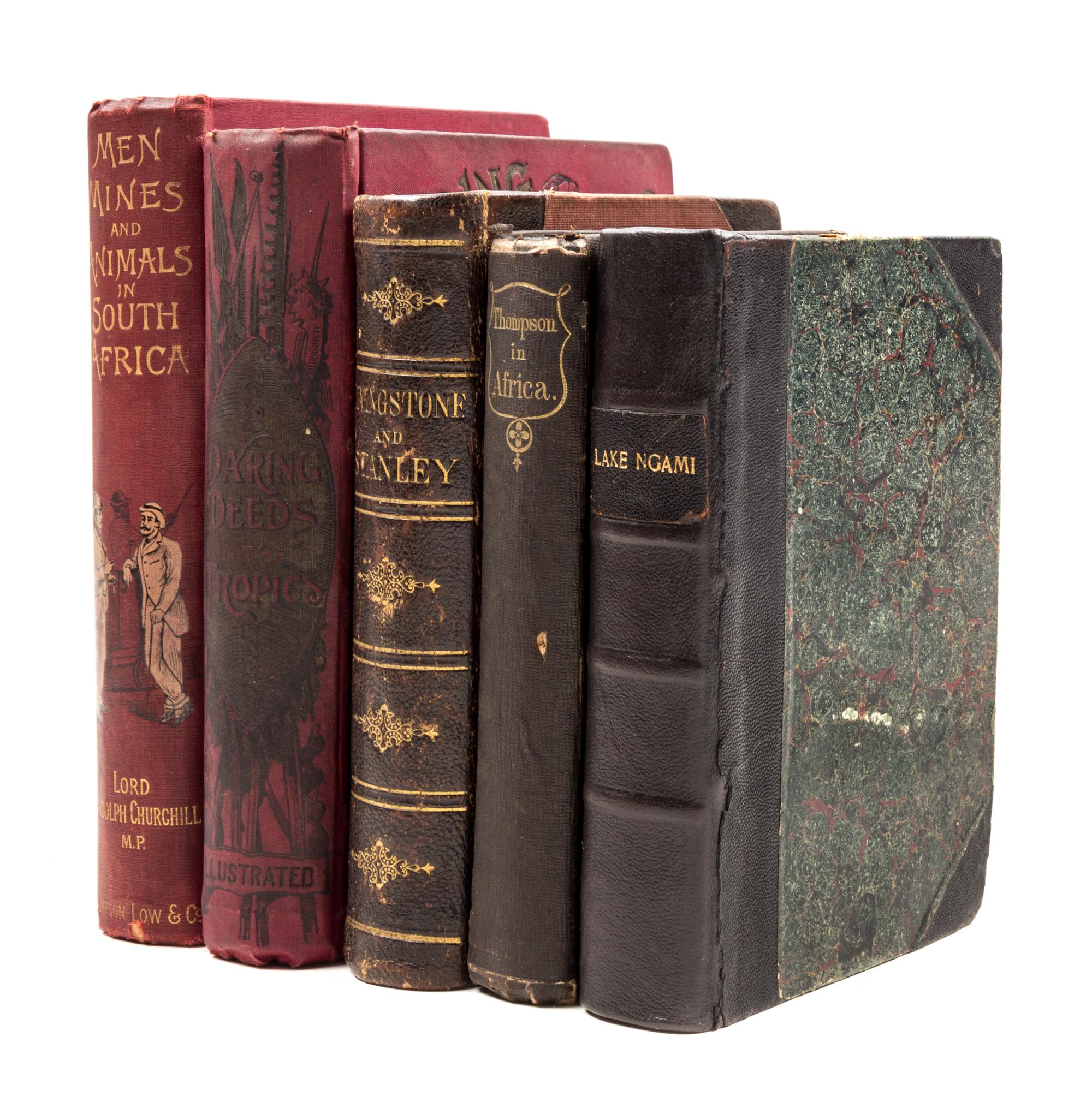 (AFRICA) A group of five books pertaining to African exploration.