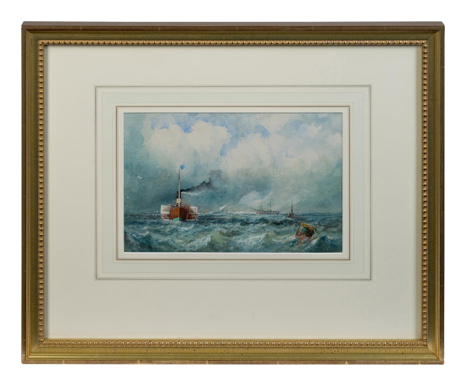 A Pair of Ships at Sea
