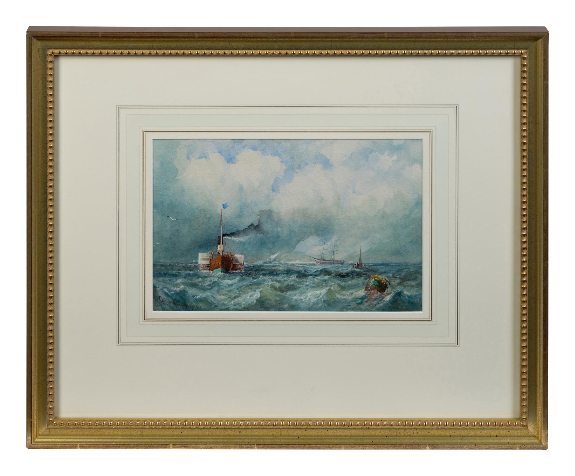 A Pair of Ships at Sea