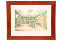 Three English Printed Illustrations of Interiors (COMBINED WITH 323866/160 )