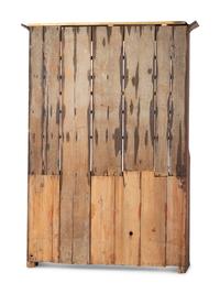 A Country Red-Stained Pine Step-Back Dish Rack
