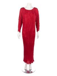 Venetia Studium Silk Pleated Dress, 1984-90s